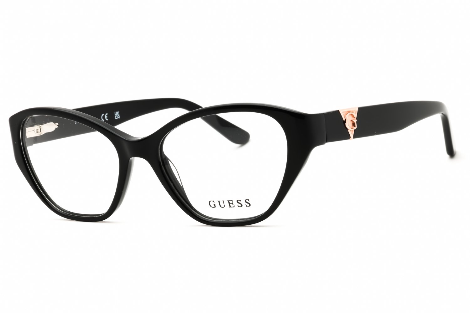 Guess GU50162 shiny black/clear demo lens 001 51-16-140 MM