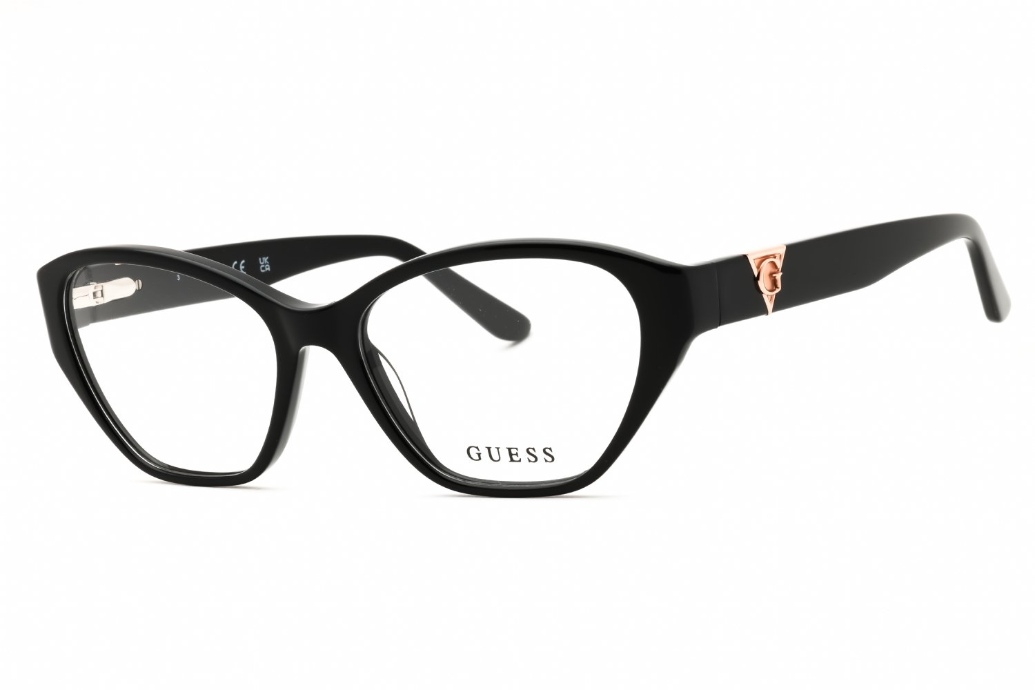 Guess GU50162 shiny black/clear demo lens 001 53-16-140 MM