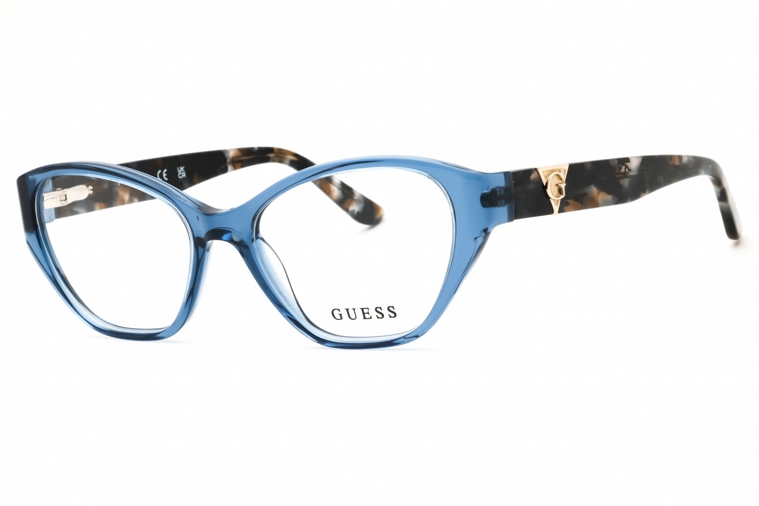 Guess GU50162 shiny blue/clear demo lens 090 51X16X140