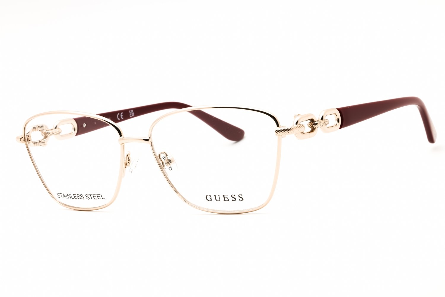 Guess GU50179 pale gold/clear demo lens 032 55X14X140