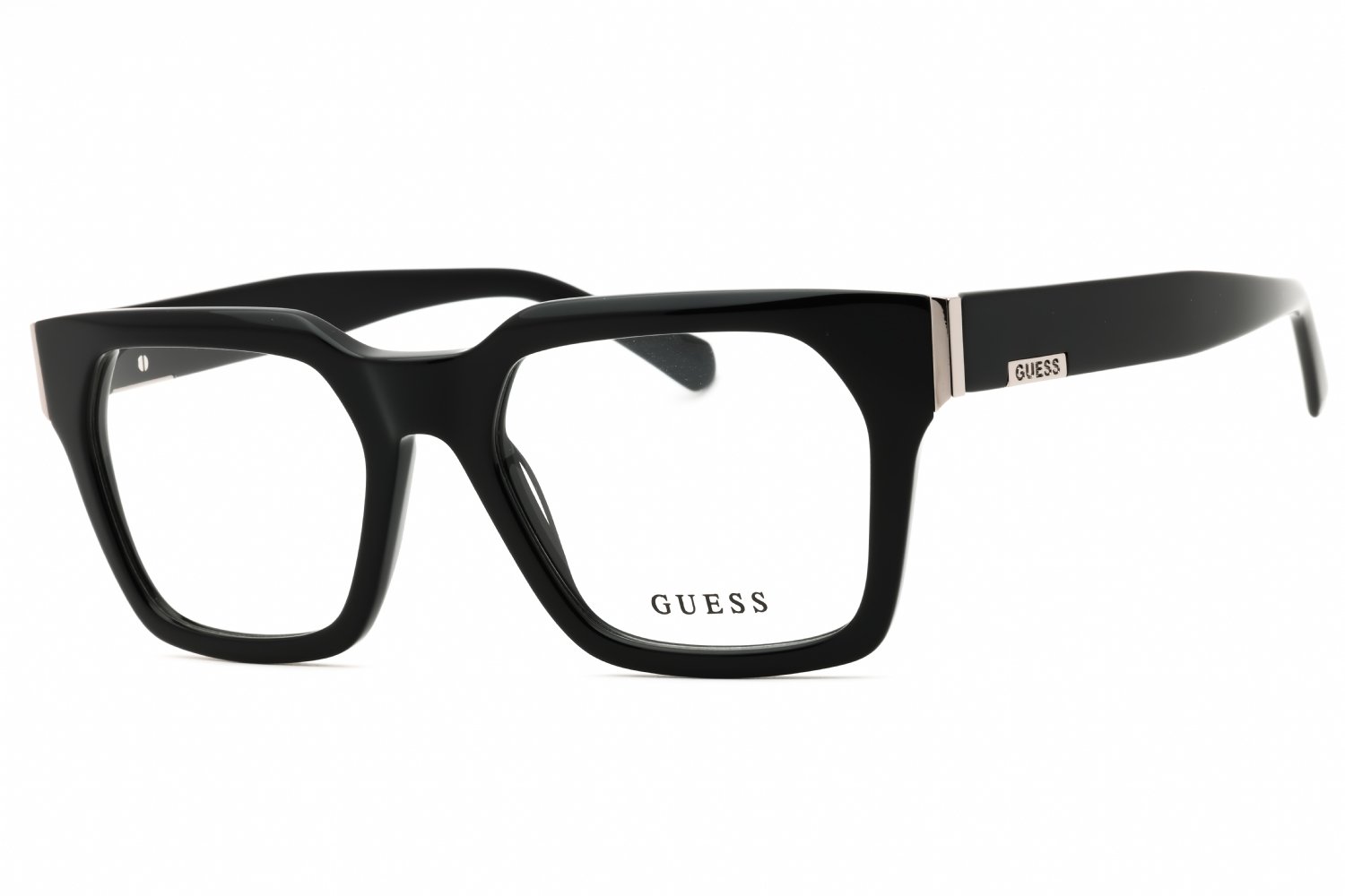 Guess GU50188 shiny black/clear demo lens 001 53X19X150