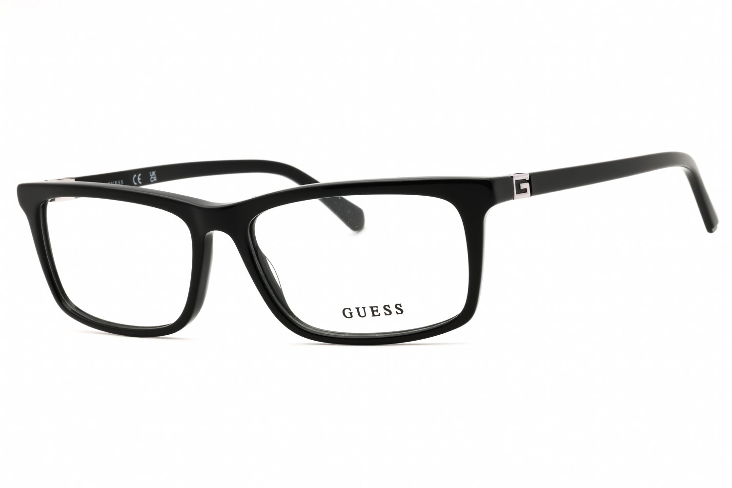 Guess GU50190 shiny black/clear demo lens 001 58X16X150
