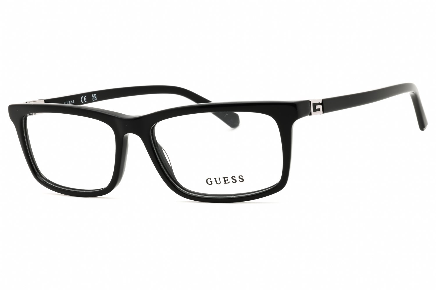 Guess GU50190 shiny black/clear demo lens 001 56-16-150 MM