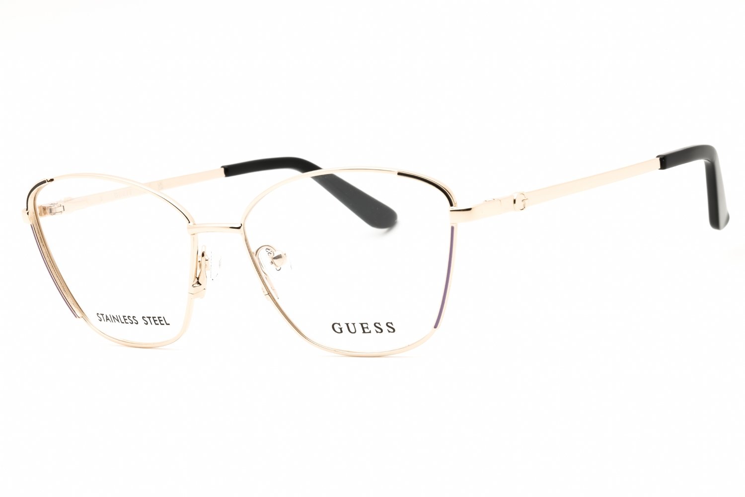 Guess GU50224 pale gold/clear demo lens 032 54-15-140 MM
