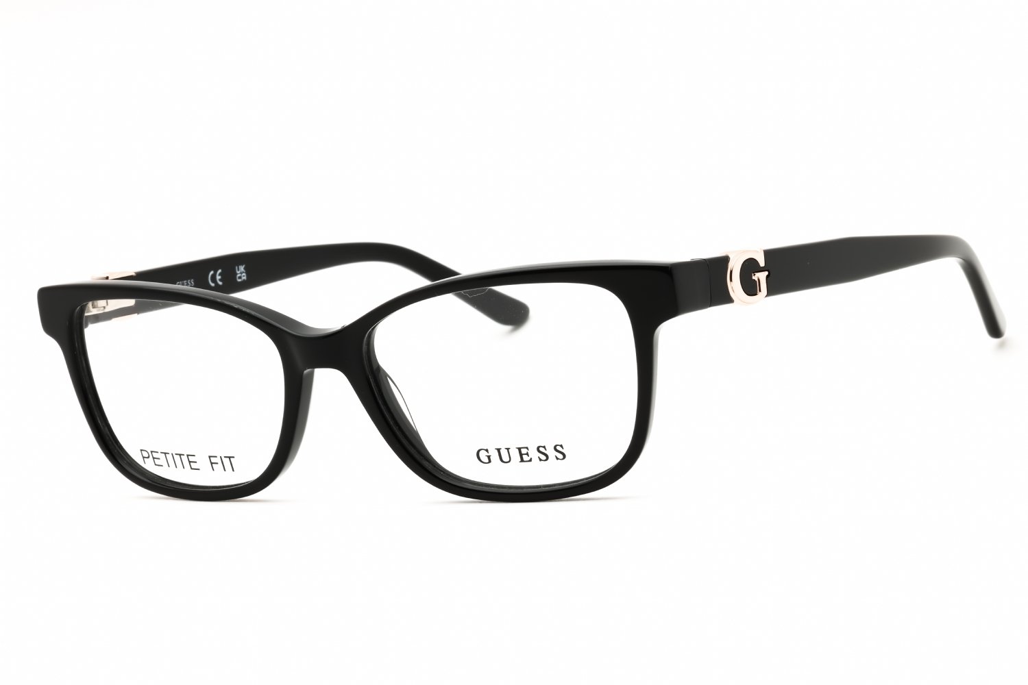 Guess GU50227 shiny black/clear demo lens 001 50-15-140 MM