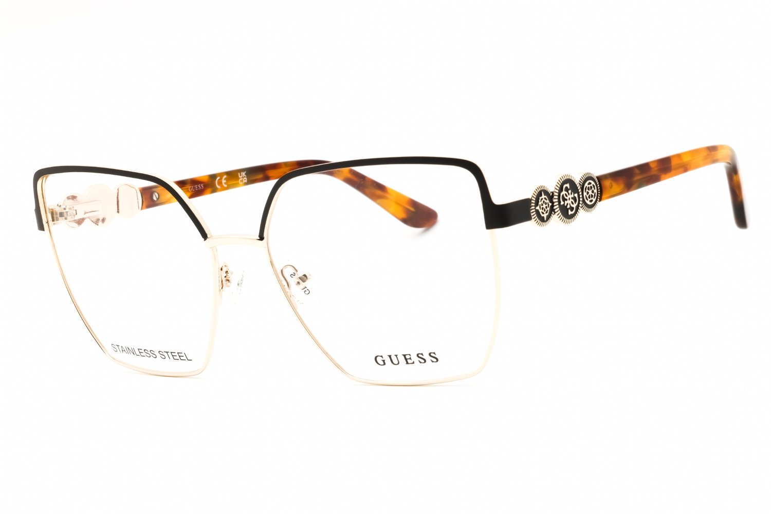 Guess GU50229 matte dark brown/clear demo lens 049 57X16X140