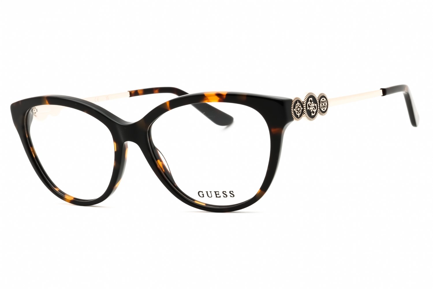 Guess GU50230 dark havana/clear demo lens 052 55-16-140 MM