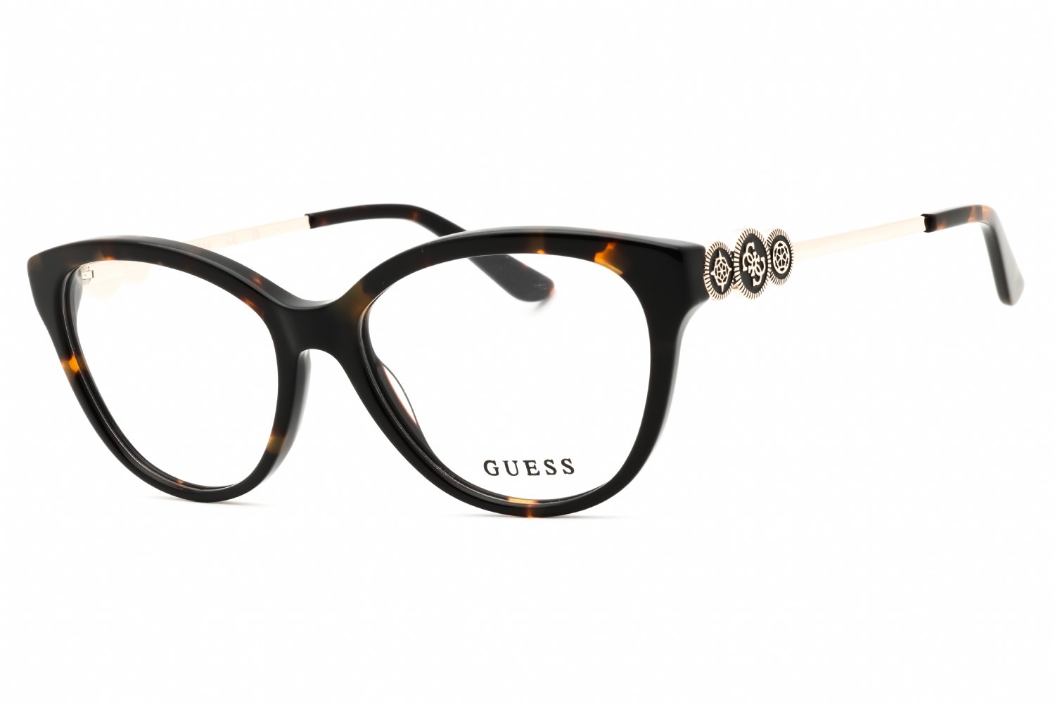 Guess GU50230 dark havana/clear demo lens 052 53-16-140 MM