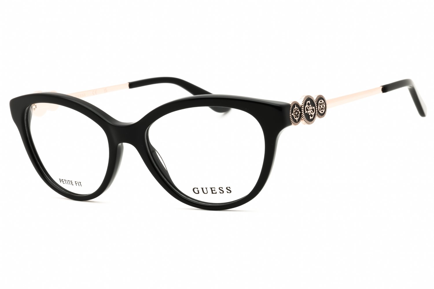 Guess GU50230 shiny black/clear demo lens 001 50X16X140