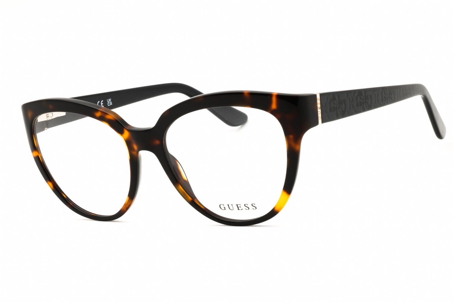 Guess GU50232 dark havana/clear demo lens 052 54-17-140 MM