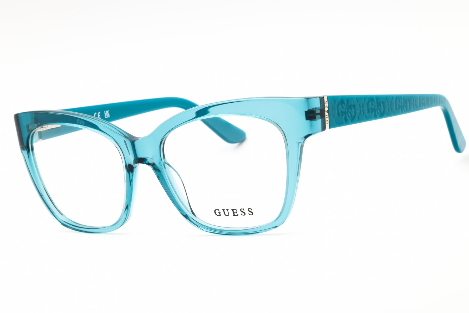 Guess GU50233 shiny turquoise/Clear demo lens 087 53-17-140 MM