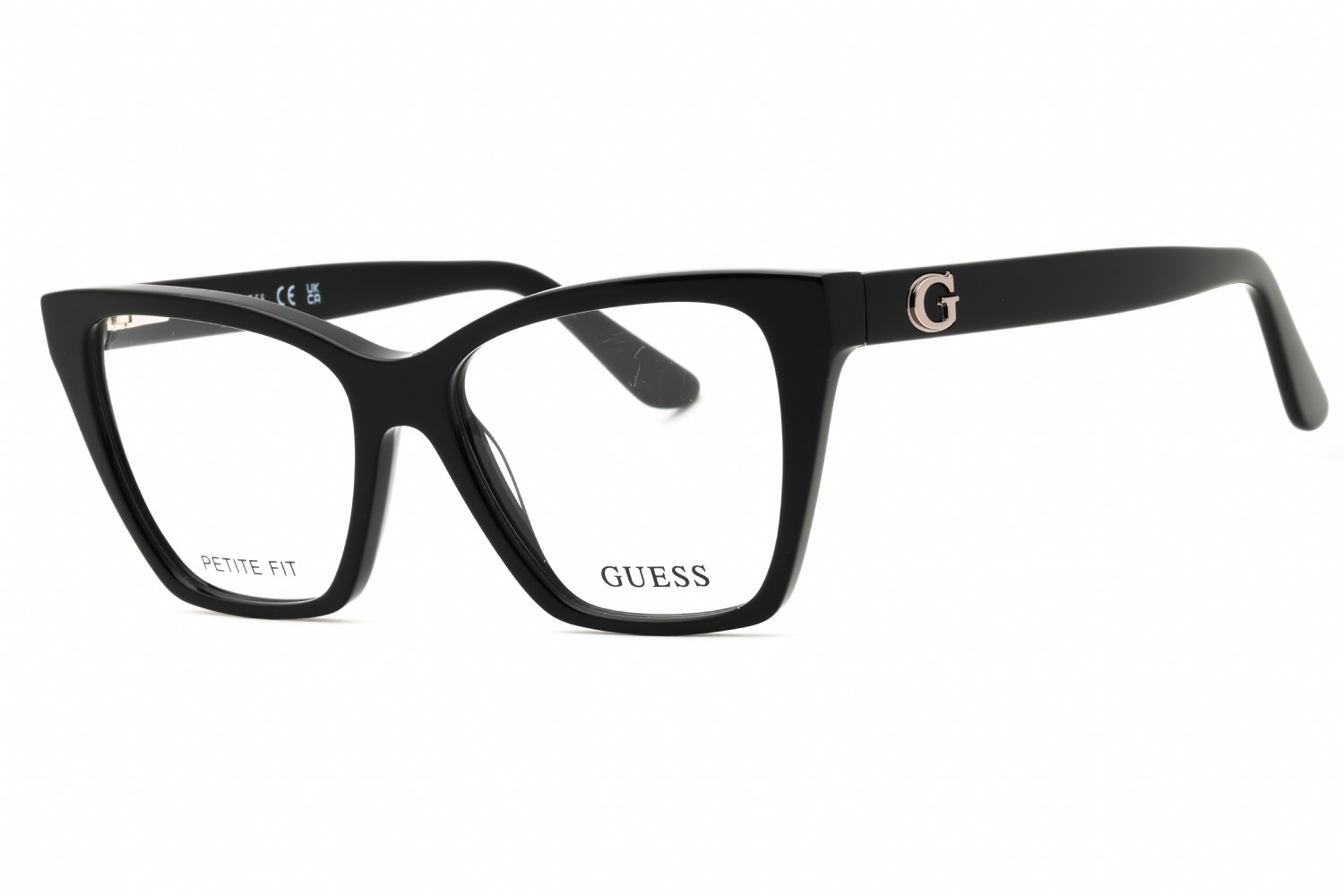 Guess GU50235 shiny black/clear demo lens 001 50-15-140 MM
