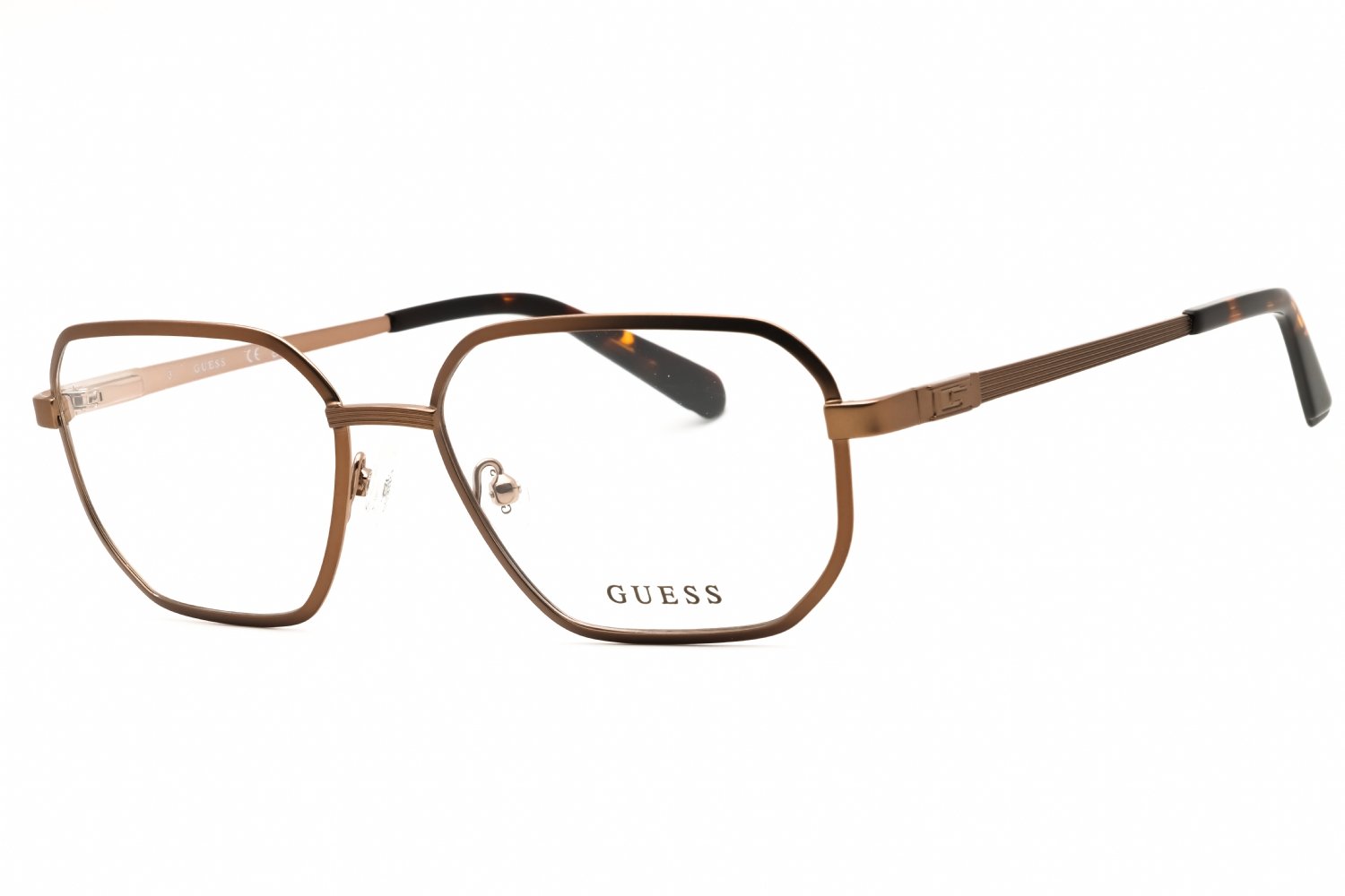 Guess GU50240 matte dark bronze/clear demo lens 037 56-17-145 MM