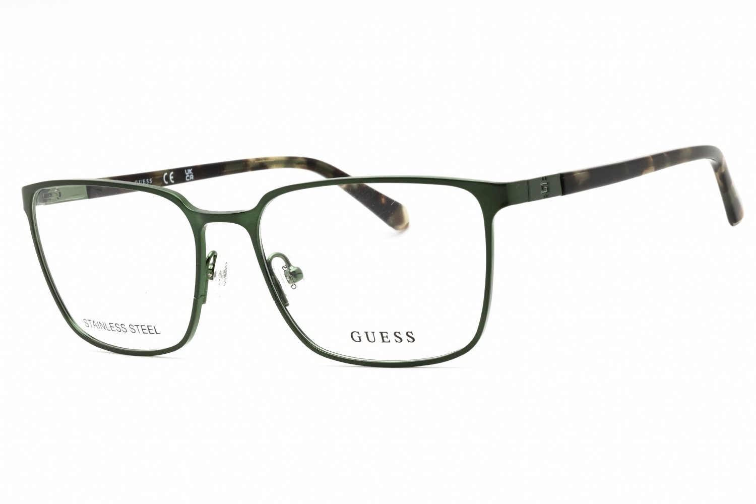 Guess GU50243 matte dark green/clear demo lens 097 58-18-145 MM