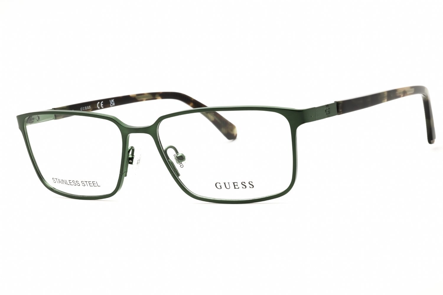 Guess GU50244 matte dark green/clear demo lens 097 57-16-145 MM