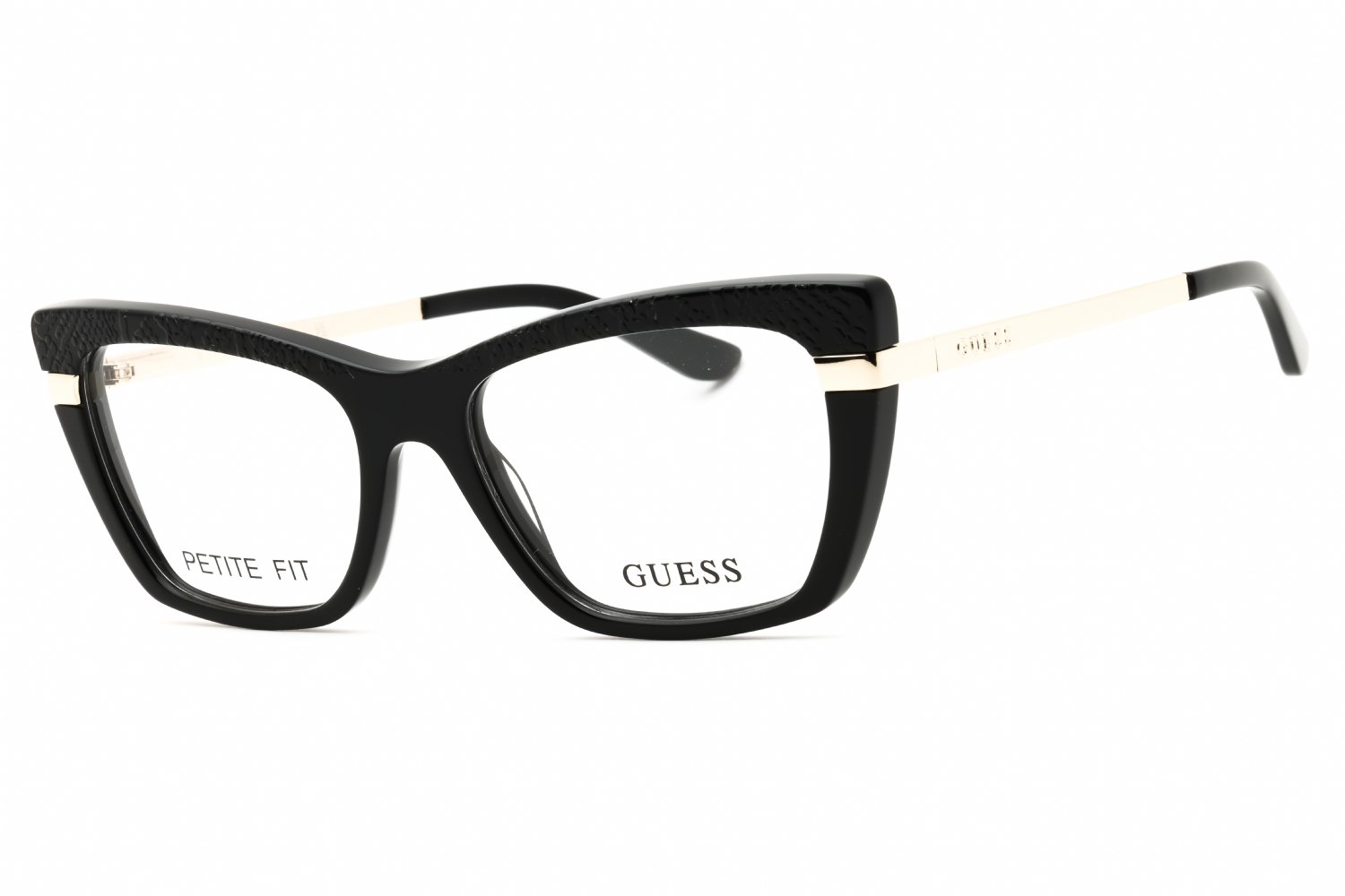 Guess GU50246 shiny black/clear demo lens 001 50-16-140 MM