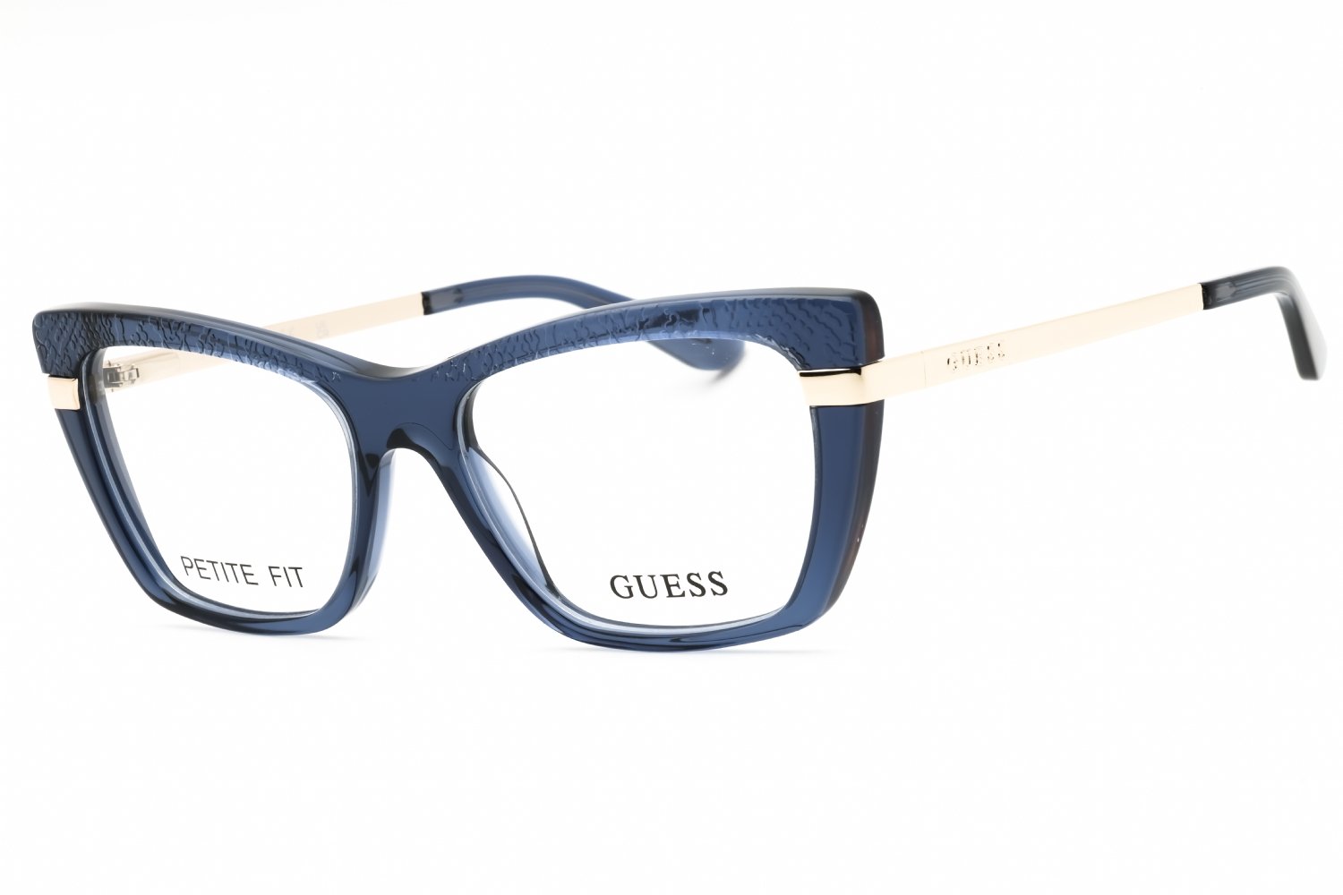 Guess GU50246 shiny blue/clear demo lens 090 50-16-140 MM