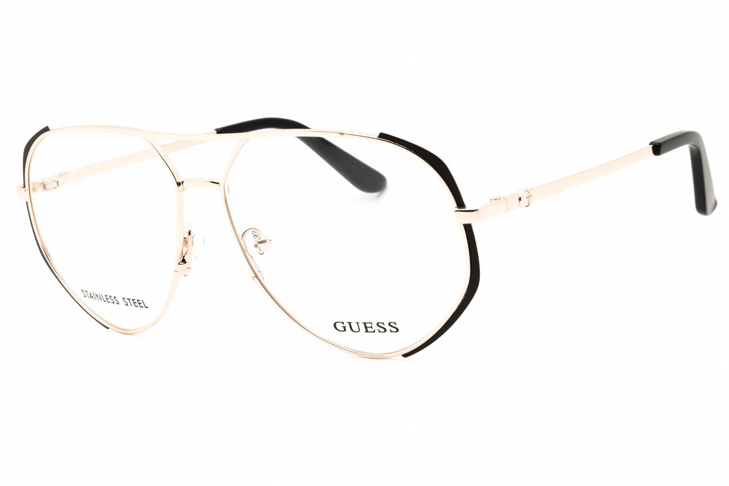 Guess GU50247 matte black/clear demo lens 002 57X13X140