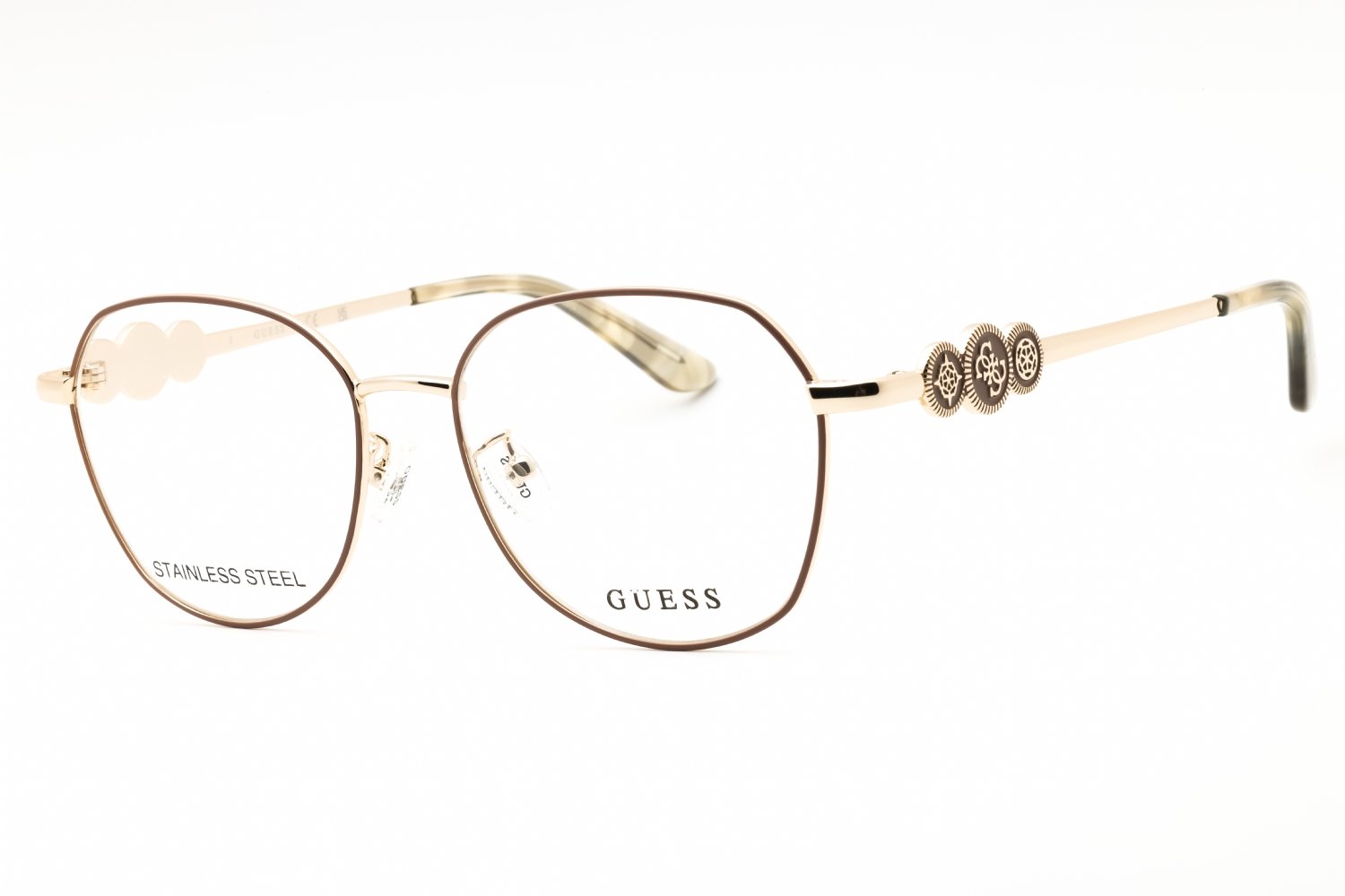 Guess GU50256-D ivory/Clear demo lens 025 52-16-140 MM
