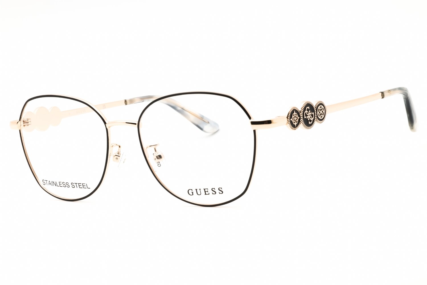 Guess GU50256-D matte black/Clear demo lens 002 52X16X140