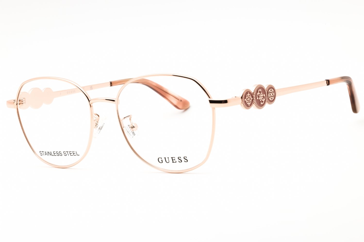 Guess GU50256-D shiny rose gold/Clear demo lens 028 52X16X140