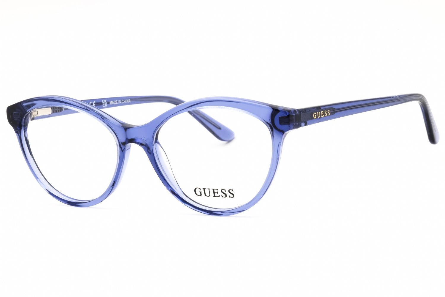 Guess GU50273 shiny blue / clear 090 49X15X140