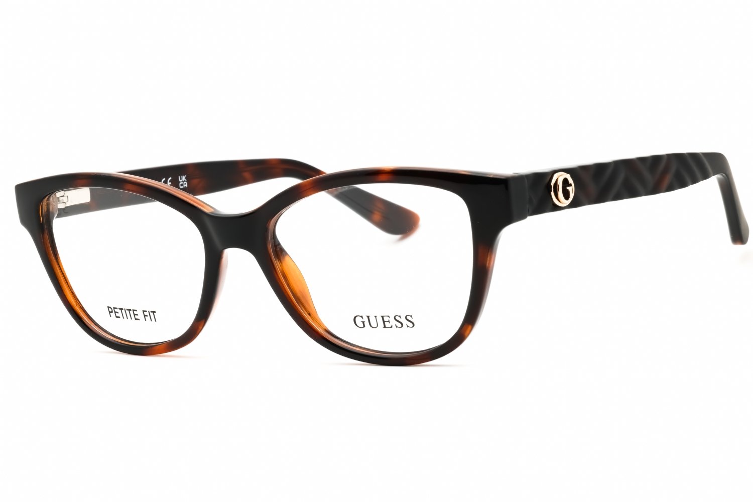 Guess GU50307 dark havana/clear demo lens 052 50-16-140 MM