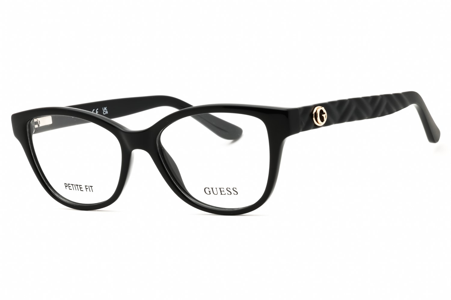 Guess GU50307 shiny black/clear demo lens 001 50-16-140 MM