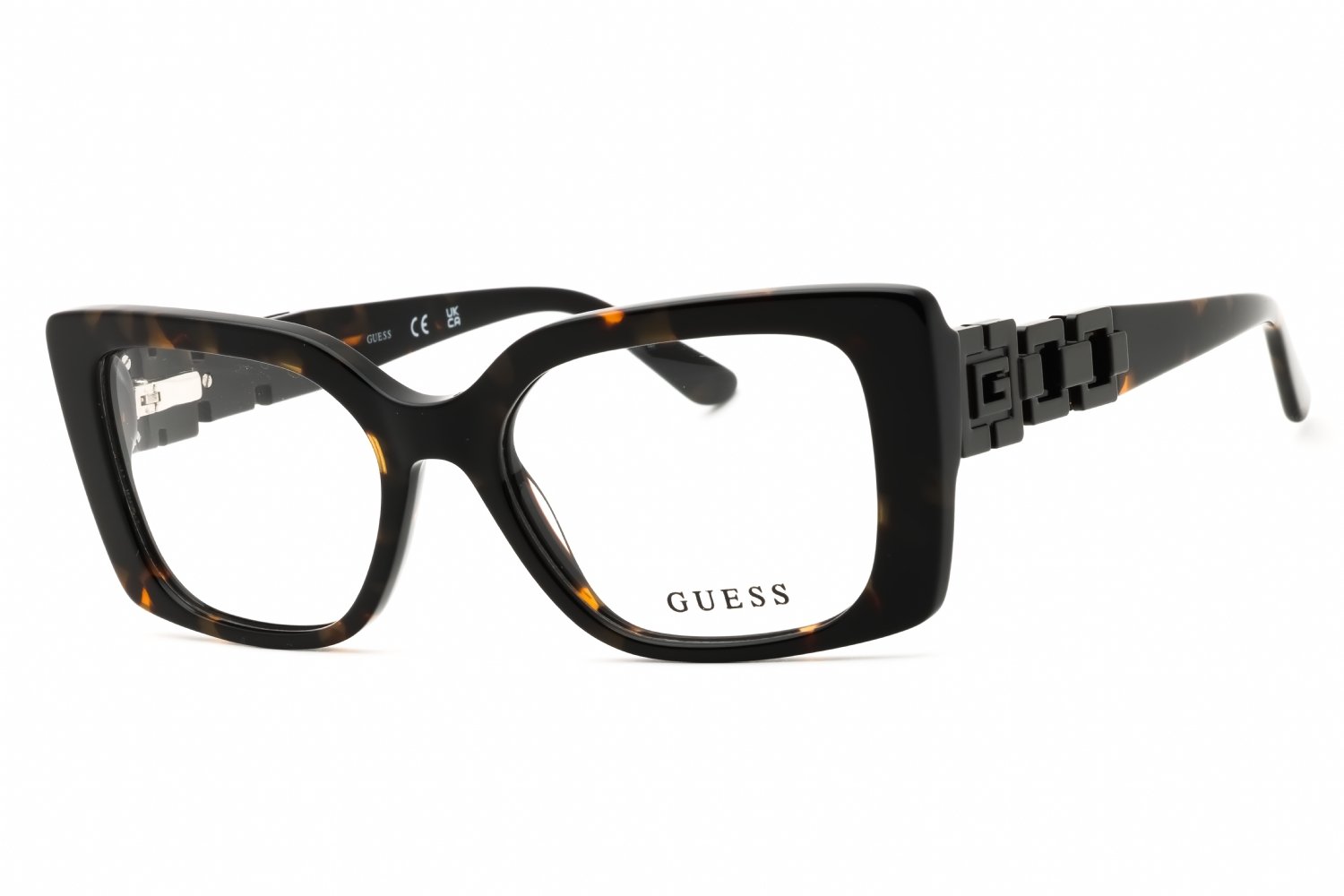 Guess GU50322 dark havana/clear demo lens 052 51-17-140 MM
