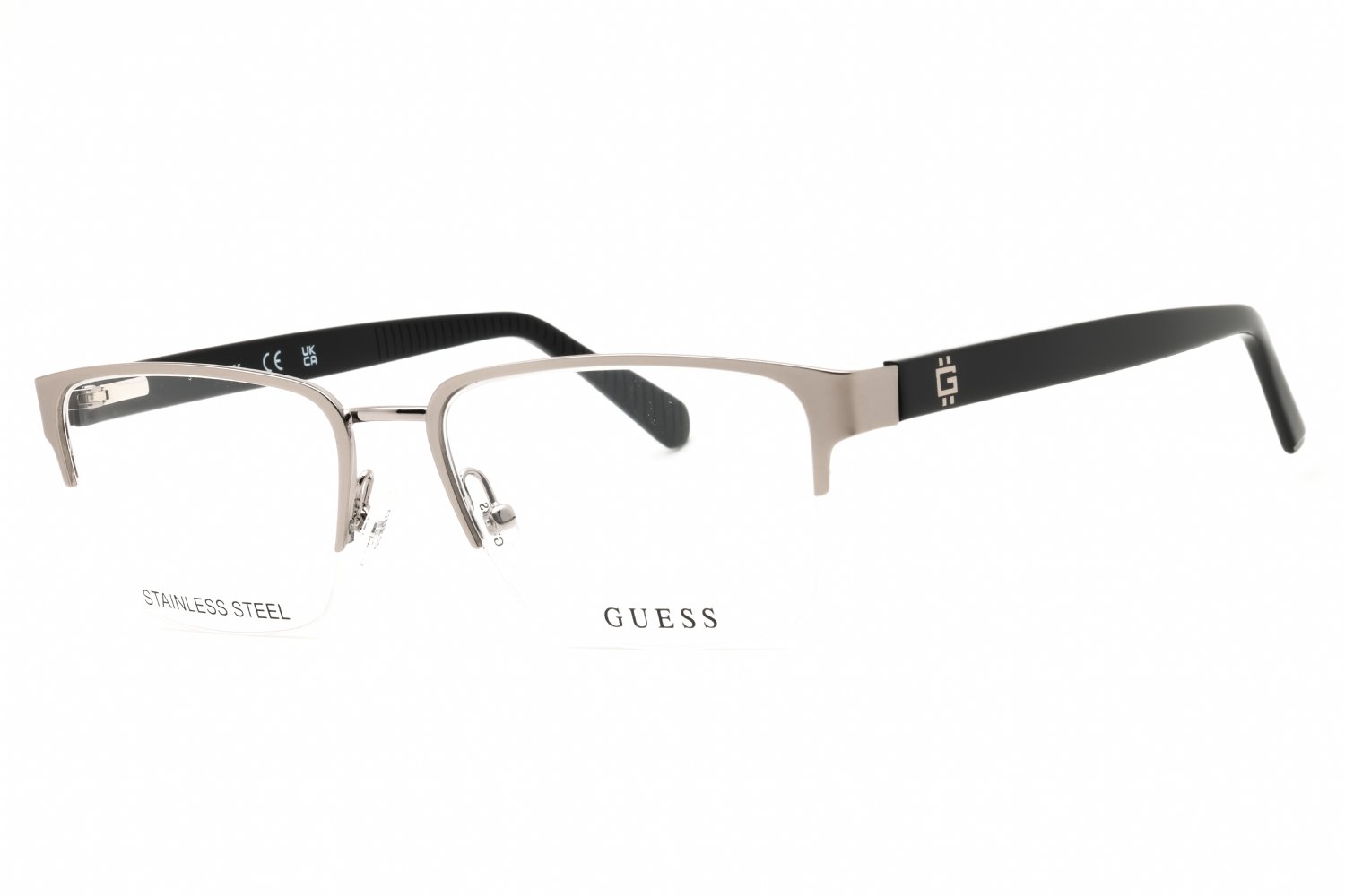 Guess GU50326 matte light nickeltin/clear demo lens 011 53-17-145 MM