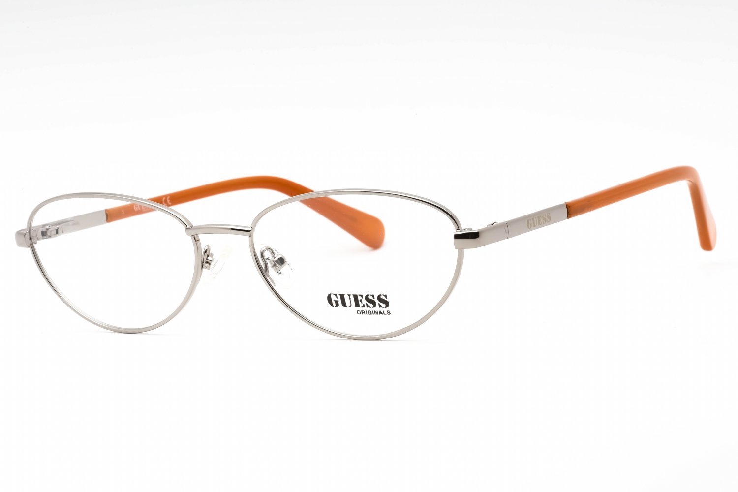 Guess GU8238 shiny gunmetal/clear demo lens 008 55-16-140 MM