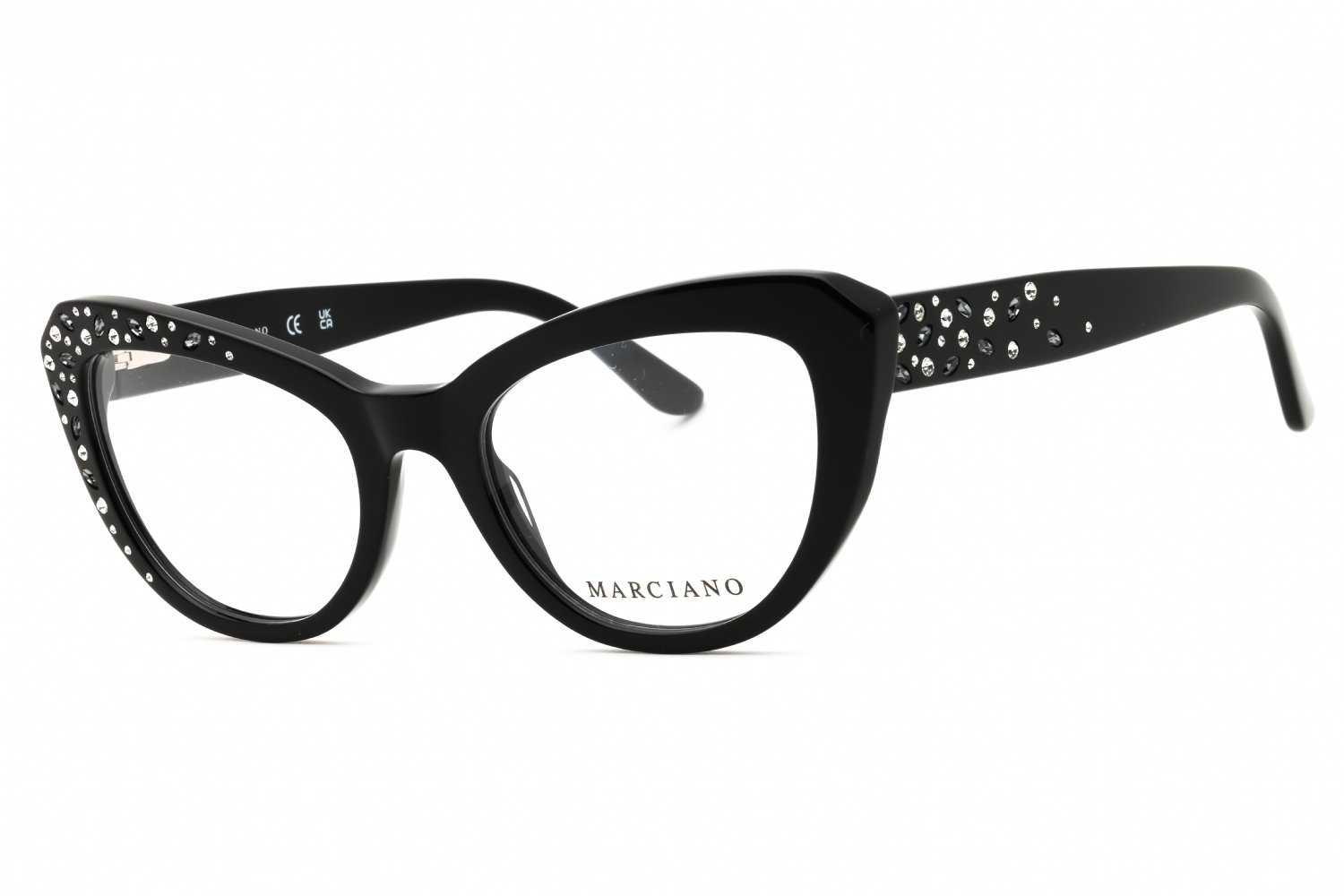 Guess by Marciano GM50016 shiny black/clear demo lens 001 53-20-140 MM