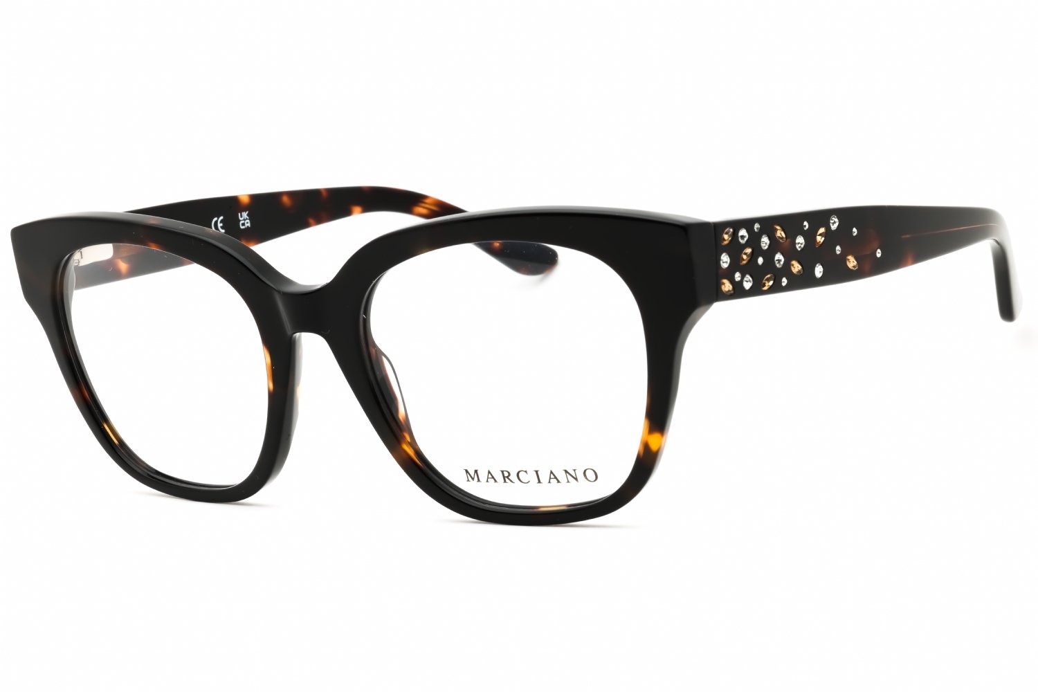 Guess by Marciano GM50017 dark havana/clear demo lens 052 52-19-140 MM