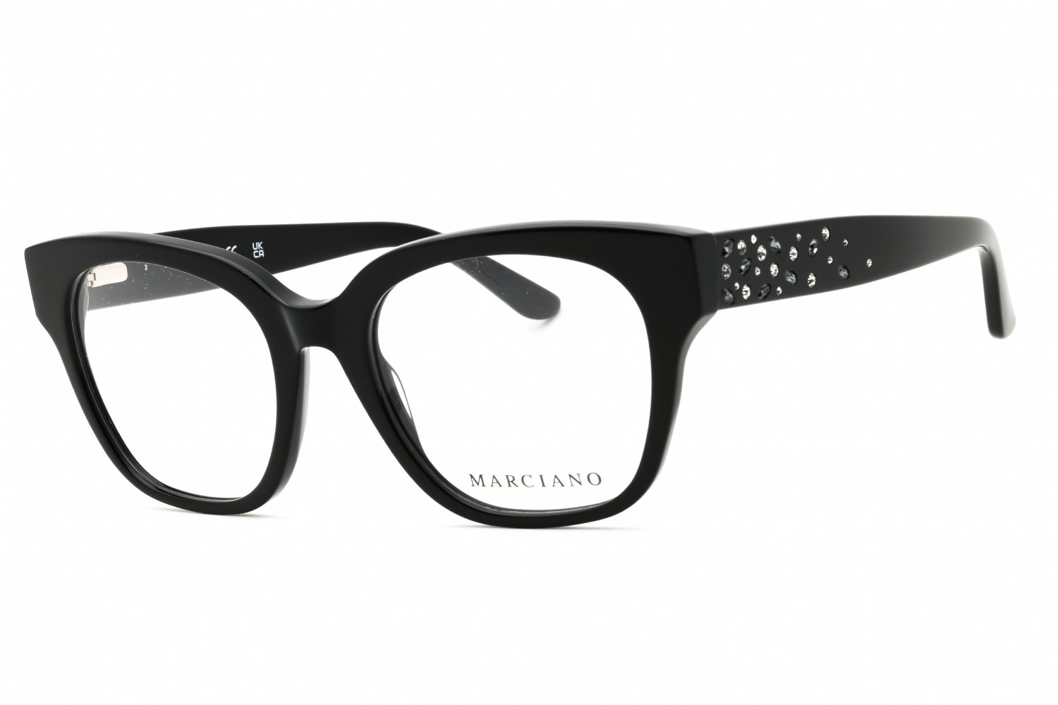 Guess by Marciano GM50017 shiny black/clear demo lens 001 52-19-140 MM