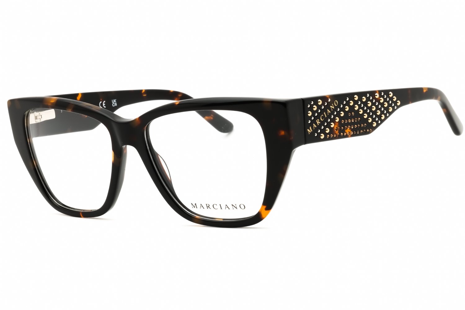 Guess by Marciano GM50019 dark havana/clear demo lens 052 52-15-140 MM