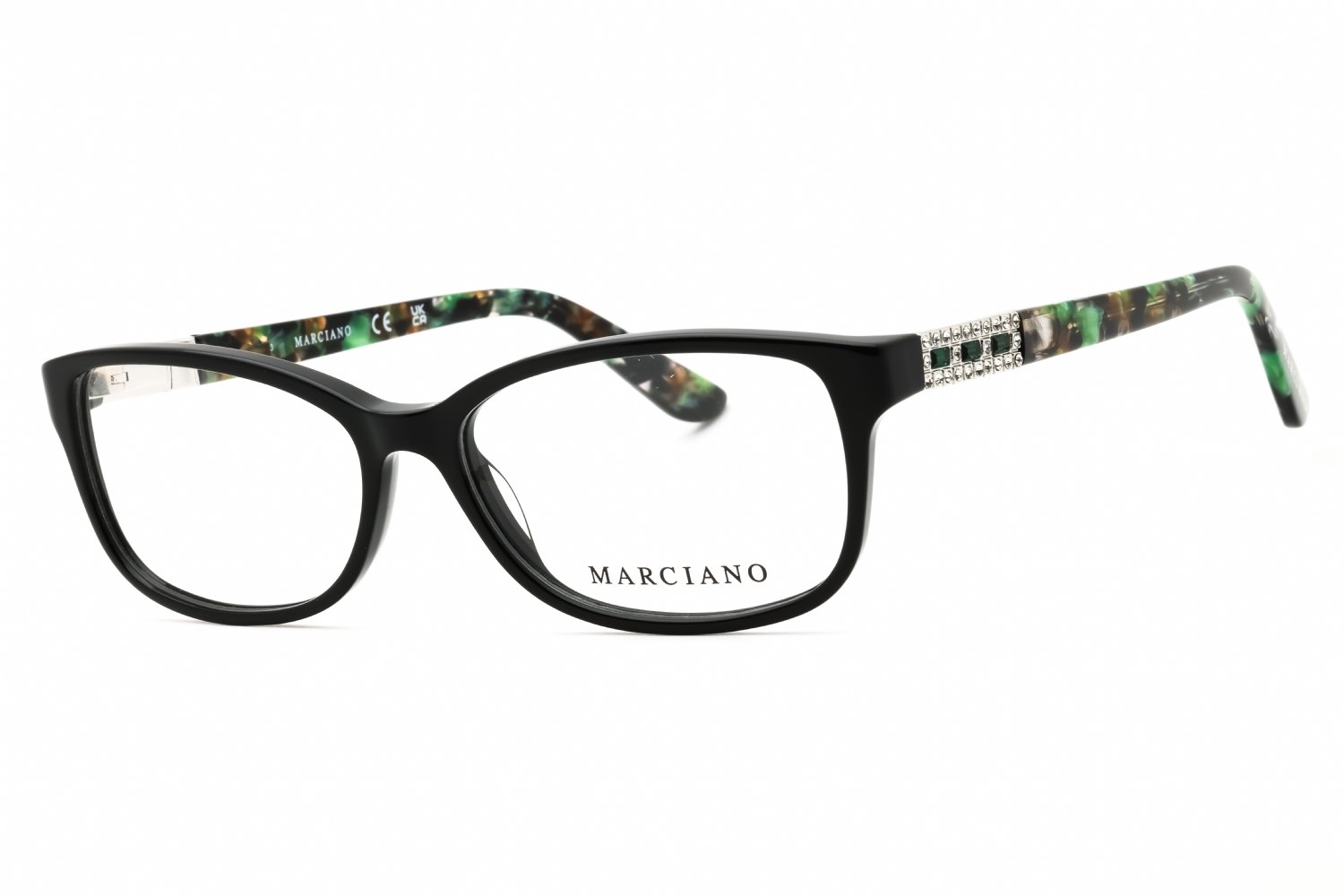 Guess by Marciano GM50022 shiny black/clear demo lens 001 53-14-140 MM