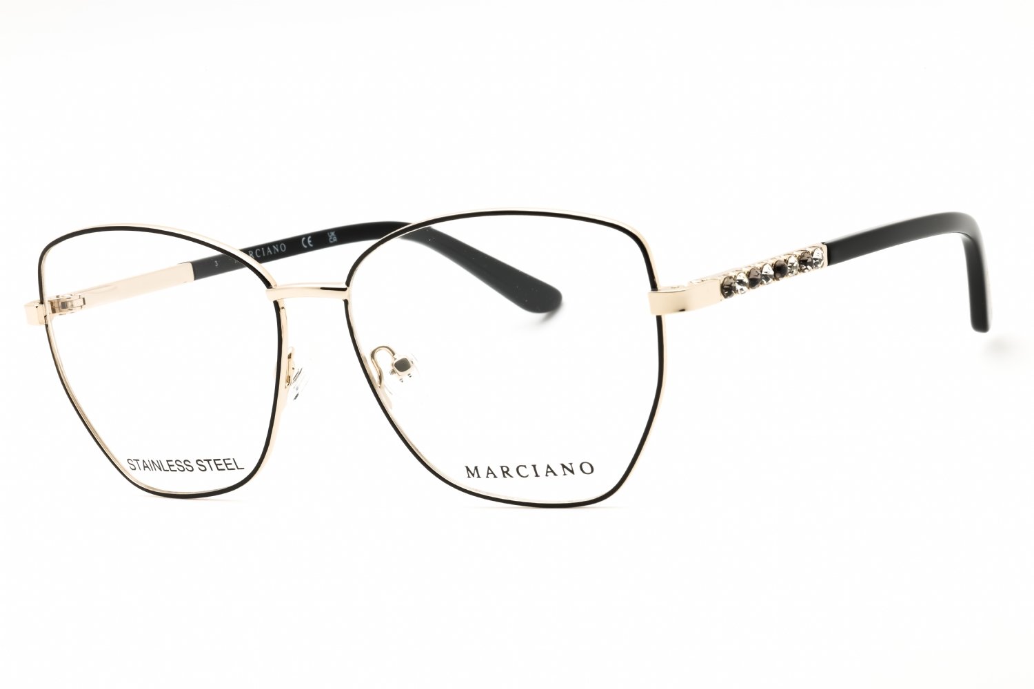 Guess by Marciano GM50025 pale gold/clear demo lens 032 55-14-140 MM