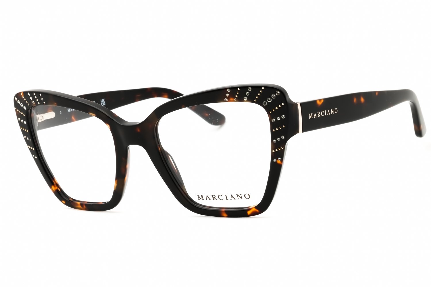 Guess by Marciano GM50034 dark havana/clear demo lens 052 53-20-140 MM