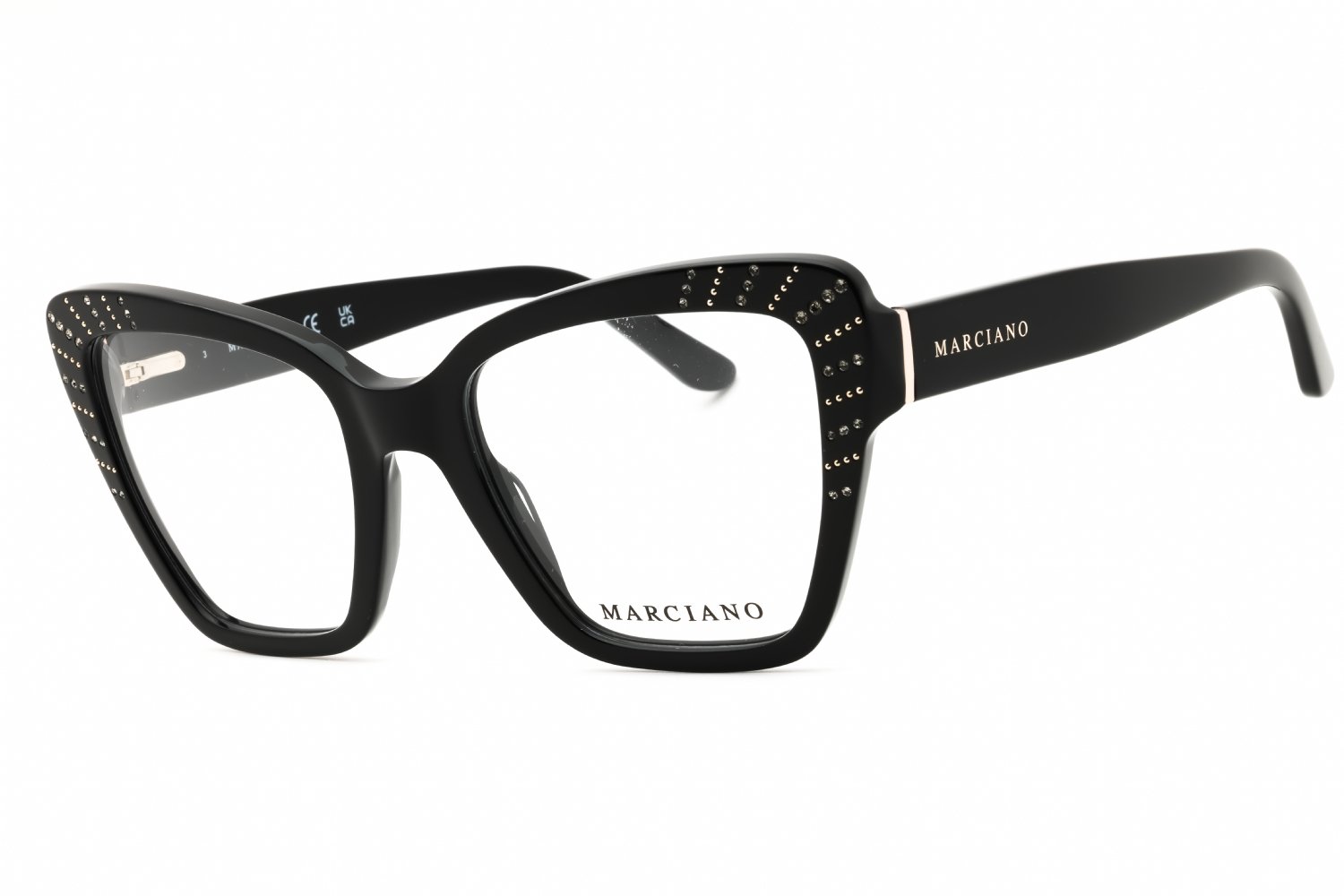 Guess by Marciano GM50034 shiny black/clear demo lens 001 53-20-140 MM