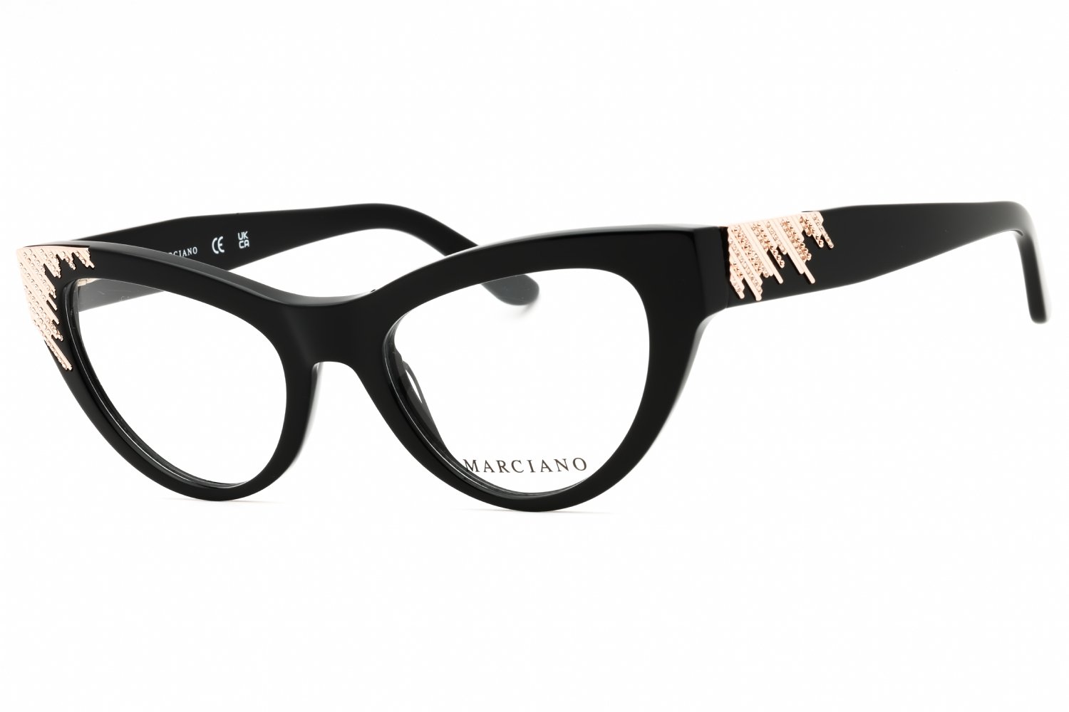 Guess by Marciano GM50036 shiny black/clear demo lens 001 52-20-140 MM