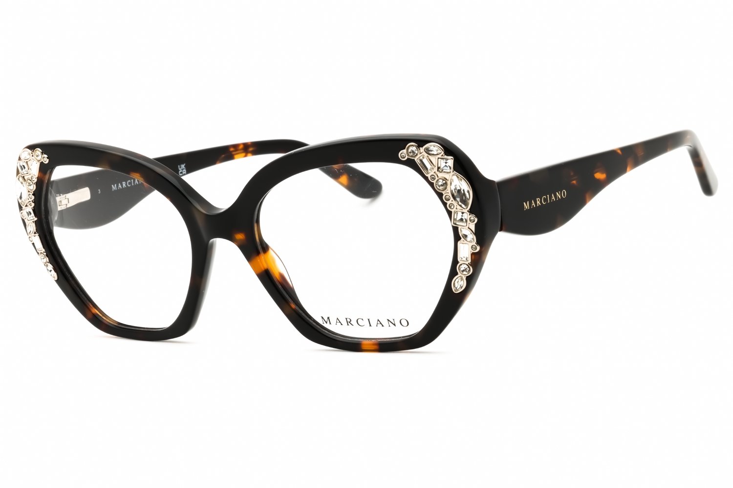 Guess by Marciano GM50039 dark havana/clear demo lens 052 53-18-140 MM