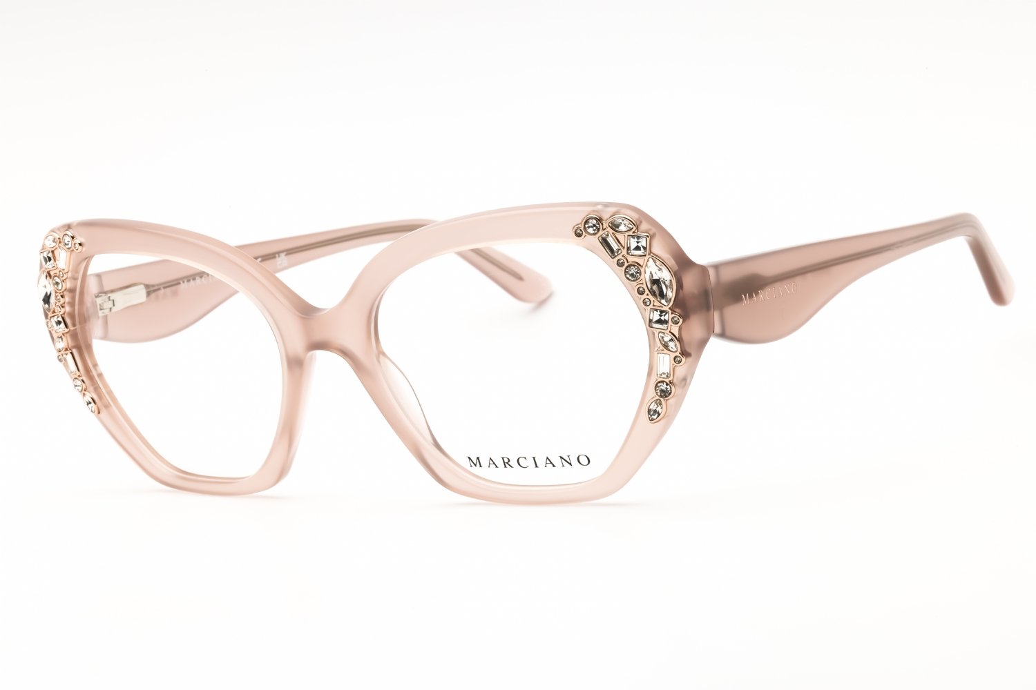 Guess by Marciano GM50039 shiny beige/clear demo lens 057 53-18-140 MM