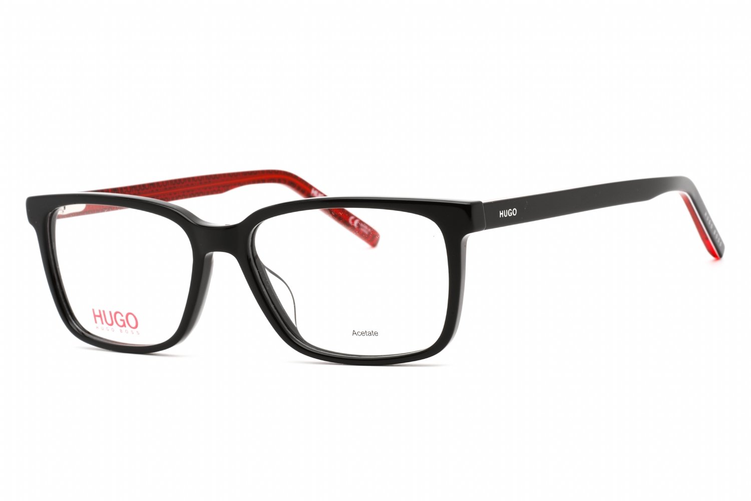 HUGO HG 1010 BLACK RED/Clear demo lens 0OIT 00 53-18-145 MM