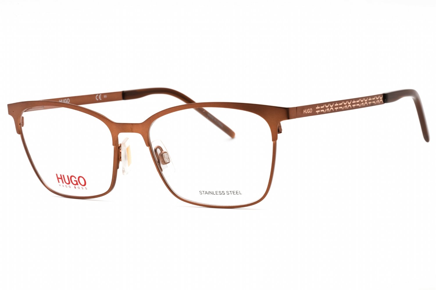 HUGO HG 1083 MATTE BROWN/Clear demo lens 04IN 00 54-16-145 MM
