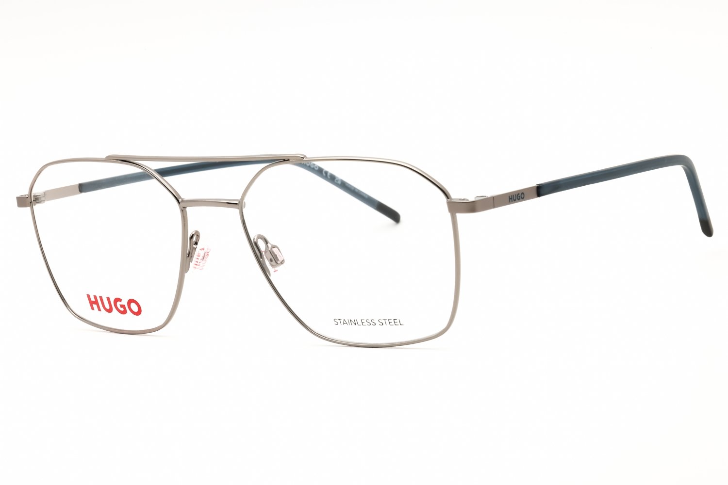 HUGO HG 1274 Ruthenium Silver/clear demo lens 06LB 00 55X18X145