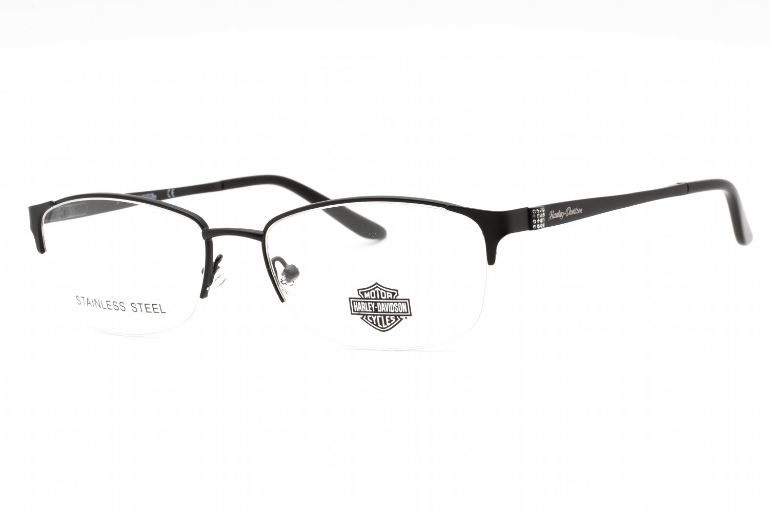 Harley Davidson HD0541 matte black/clear demo lens 002 55-17-135 MM