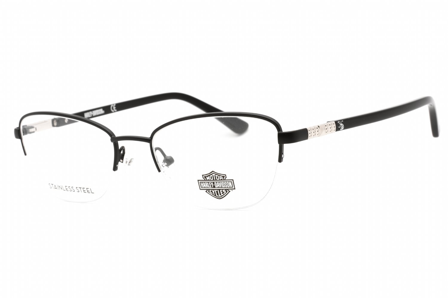 Harley Davidson HD0550 Matte black/Clear demo lens 002 53-18-140 MM