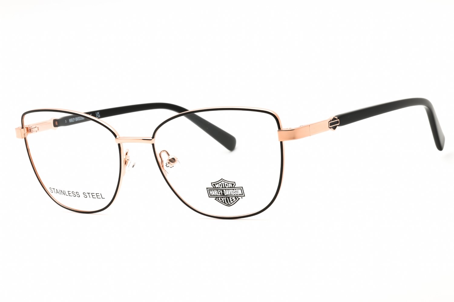 Harley Davidson HD0575 SHINY BLACK / SHINY ROSE GOLD 001 53-16-140 MM