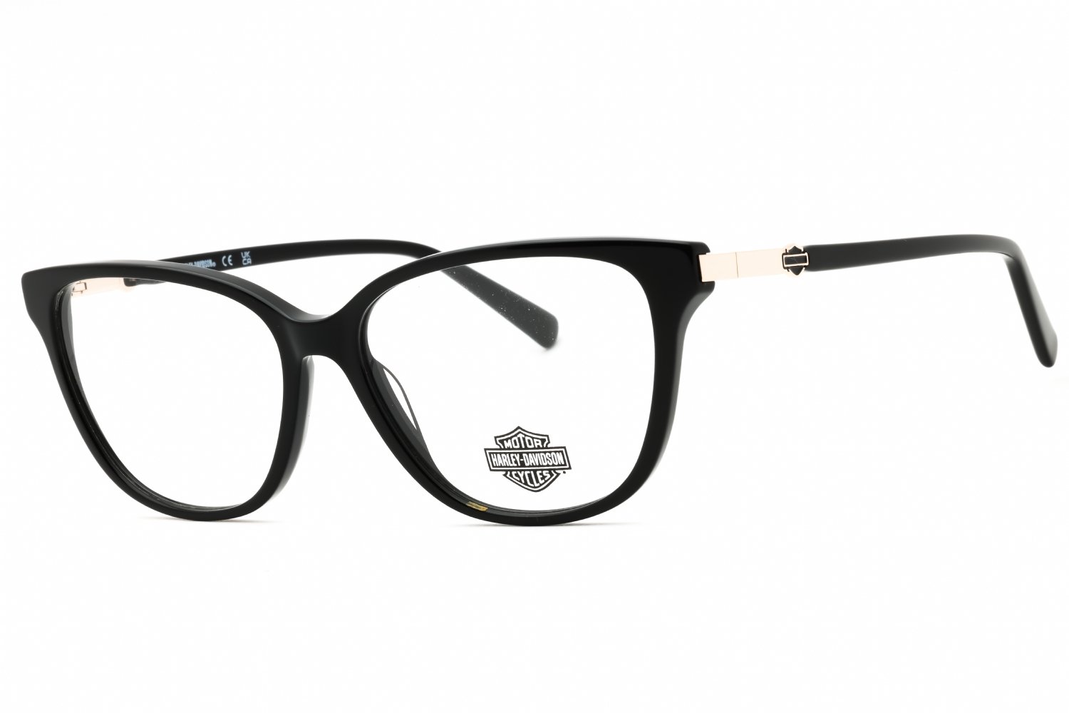 Harley Davidson HD0577 shiny black/clear demo lens 001 55-15-140 MM