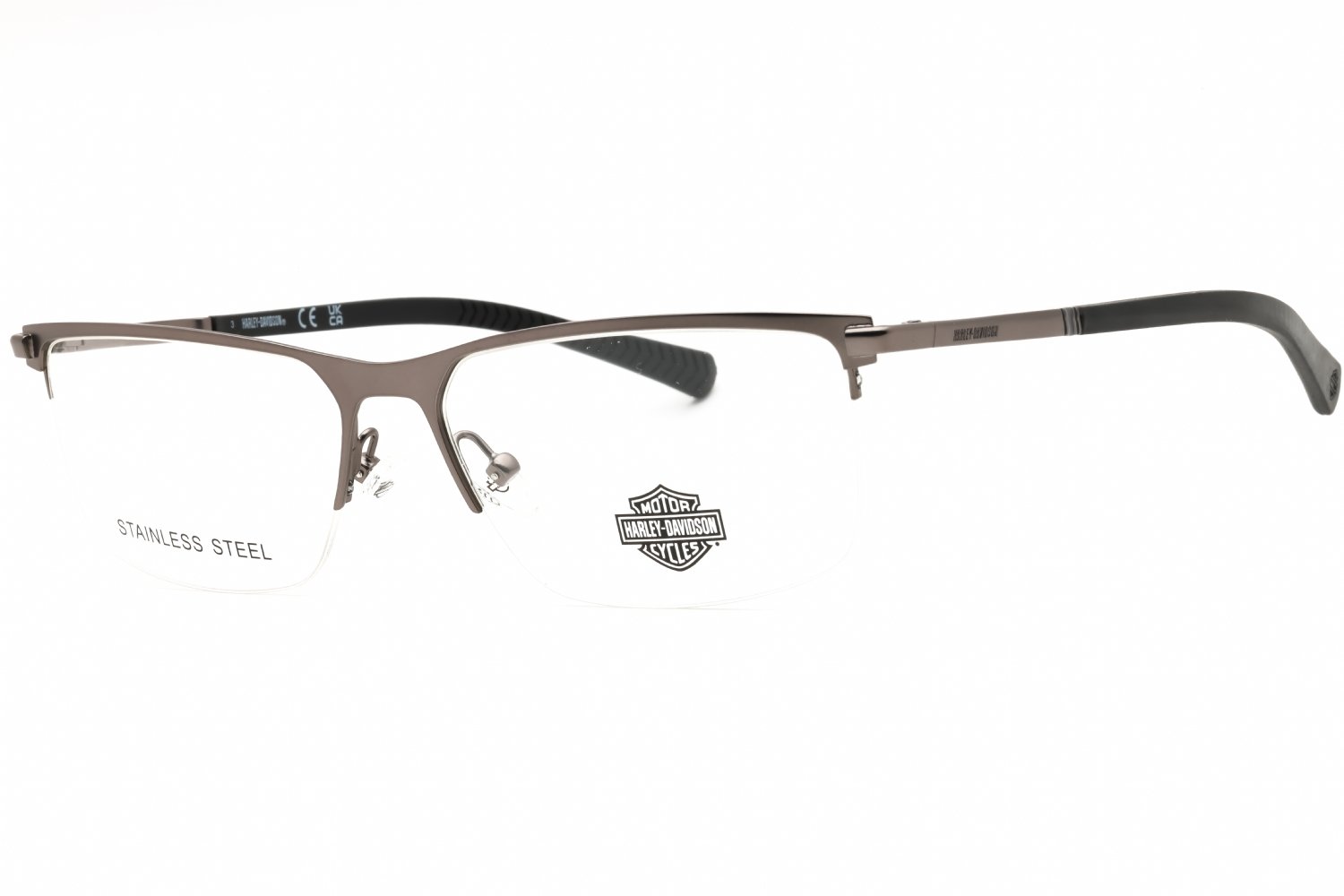 Harley Davidson HD0979 matte gunmetal/clear demo lens 009 59-16-145 MM